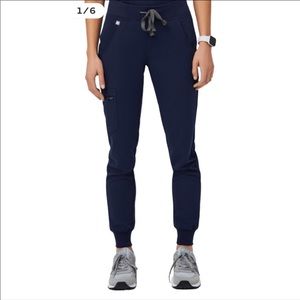 Womens Navy Zamora Figs Joggers